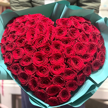 Букет цветов Heart of roses - Фото 3