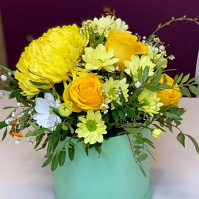 Цветы в коробке №862