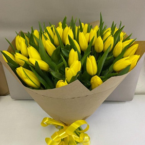 Букет из желтых тюльпанов №162