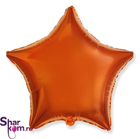 Звезда шар "Оранжевая"
