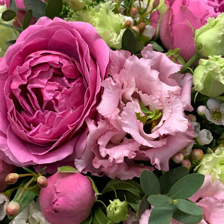 Утренний букет цветов со свежевыжатым апельсиновым соком - Фото 6