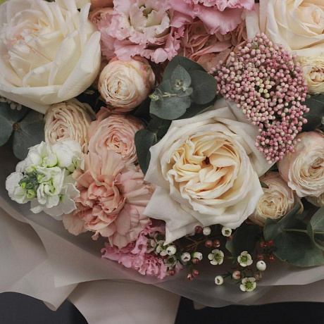 Авторский медовый букет цветов - Фото 5