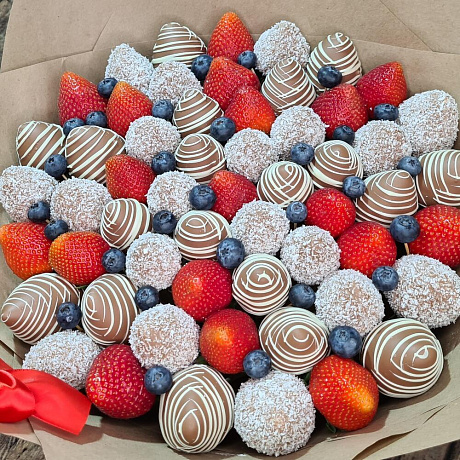 Букет Скарлет Large с голубикой - Фото 2