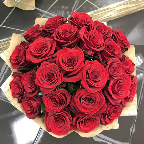 Букет из 25 эквадорских роз №173 - Фото 5