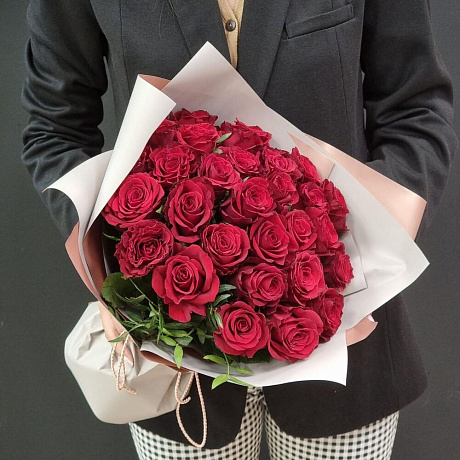 Роза красная 29шт - Фото 4
