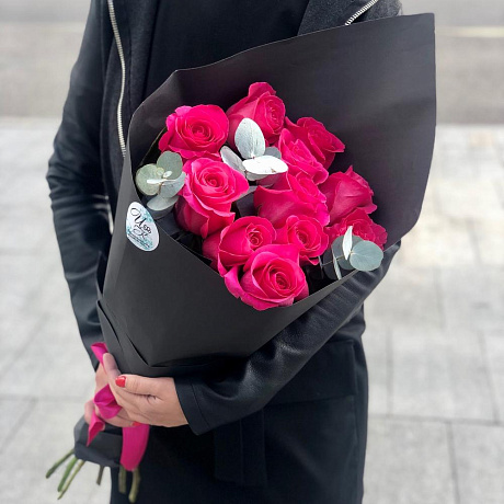 Букет цветов Pink Floyd Total Black - Фото 2