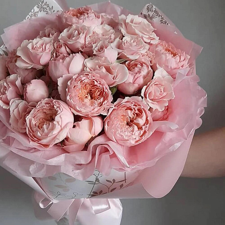 Букет Пионовидная Джульетта №160 - Фото 3