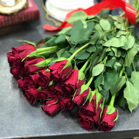 21  красная кенийская роза - Фото 3