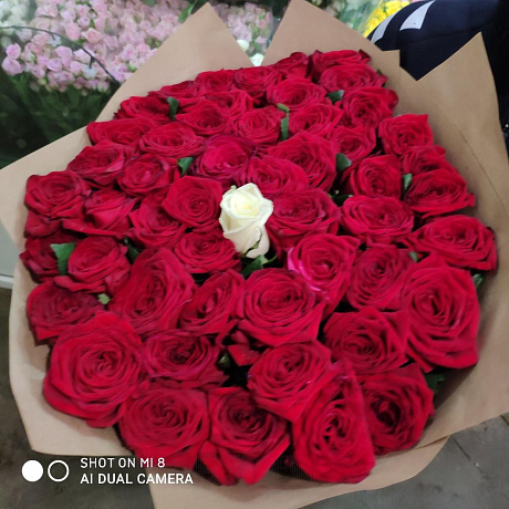 Букет из 51 розы №209 - Фото 6