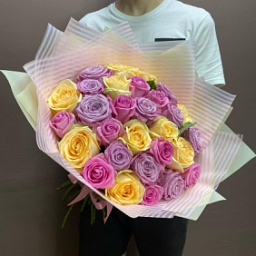 29 роз микс