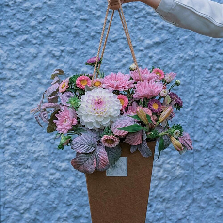 Букет цветов Вишенка на торте - Фото 3