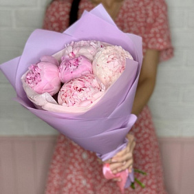 Букет цветов "Pink peonies"