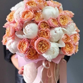 Коробка цветов №164