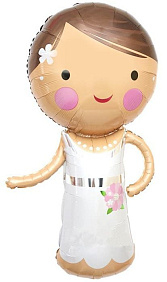 Фигура шар "Красавица невеста" 114 см