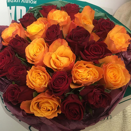 Букет цветов Апельсин и вишня - Фото 2