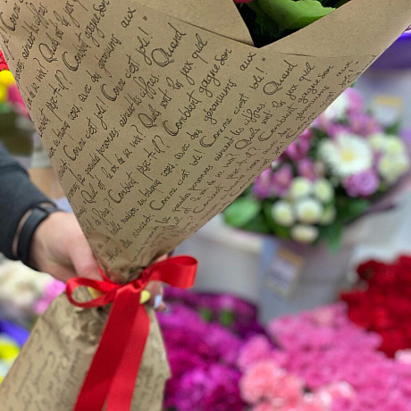 Охапка роз №160 - Фото 4