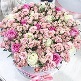 Букет цветов "Нежный микс" №163