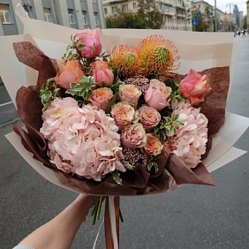 Букет цветов "Капучино" №162