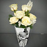 Белые розы в стильной коробочке - Фото 1