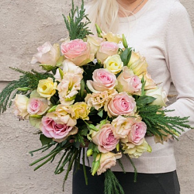 Букет цветов "Пастель" №160