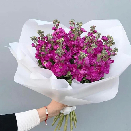 Букет цветов Мотиоло пинк - Фото 4