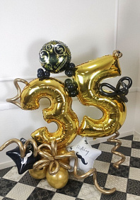 Композиция из шаров "Возраст Голд!"