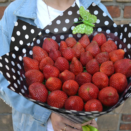 Букет цветов Запах клубники - Фото 4