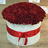 Коробка XXL из 115 красных роз. N327 - Фото 3