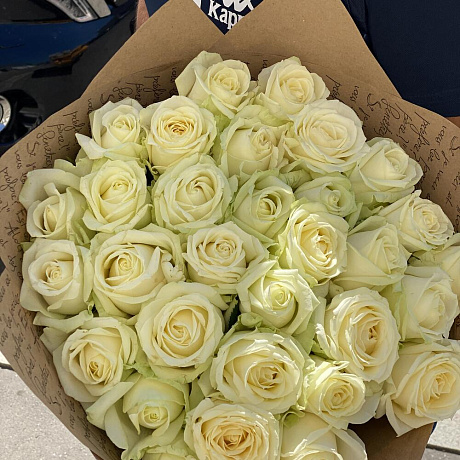 Букет цветов Моно вайт - Фото 2