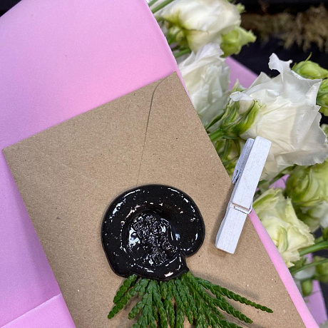 Букет Моно из 7 Лизиантусов - Фото 2