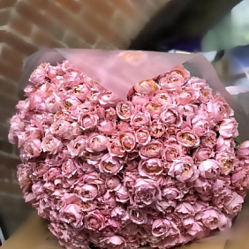 101 пионовидная роза Премиум