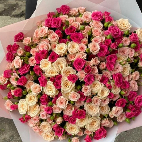 Букет кустовых роз №160 - Фото 2