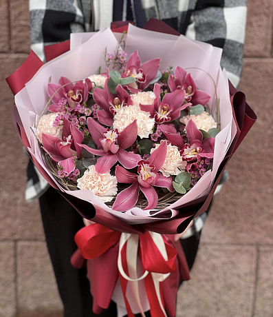 Композиция цветов Love - Фото 3