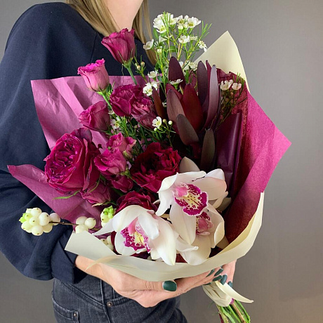 Букет цветов Спелая брусника - Фото 5