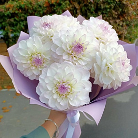 Букет цветов "Георгины Эвелин"