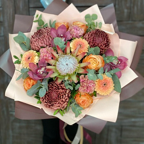 Букет цветов "Бархат" №169