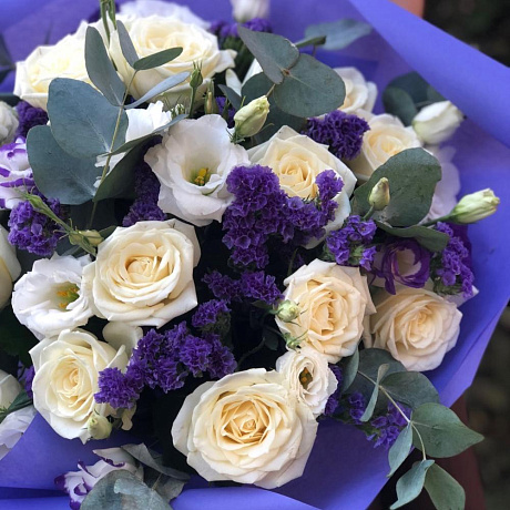 Большой букет цветов Сиреневый туман - Фото 2