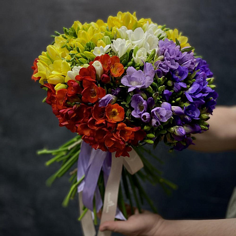 Моно-букет АРОМАТНЫЕ ФРЕЗИИ - Фото 3