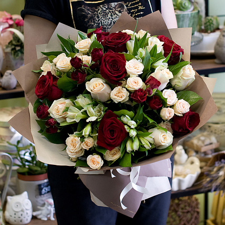 Букет цветов Ромео и Джульетта - Фото 2