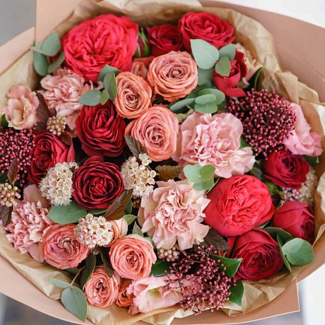 Букет «Капучино с малиновым сиропом» - Фото 3