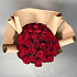 35 красных роз в крафте - Фото 3