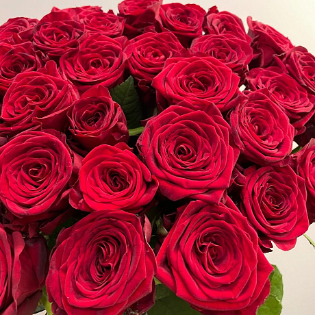 Букет красных роз 70см - Фото 3