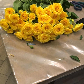 Букет из куставых "СОЛНЫШКО"