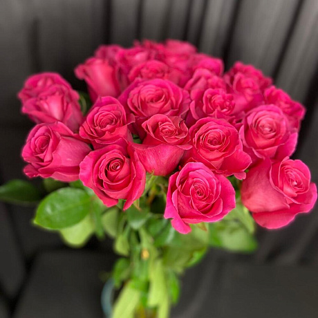 Букет из 25 роз длинных - Фото 5