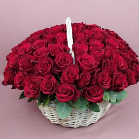 Корзина с цветами №544