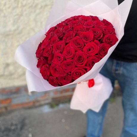 Букет из 45 красных роз Эквадор - Фото 2