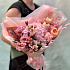 Букет с гортензией и пионовидными розами  «Розовая пудра» - Фото 3