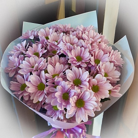 Букет из кустовой хризантемы №161