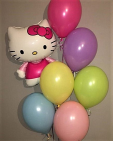 Композиция из шаров "Hello Kitty.Ассорти"