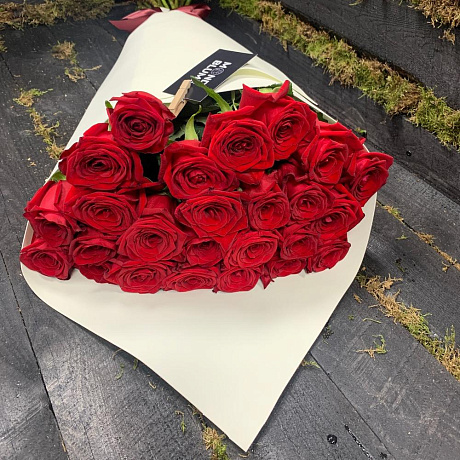 Моно Букет из 25 роз - Фото 2